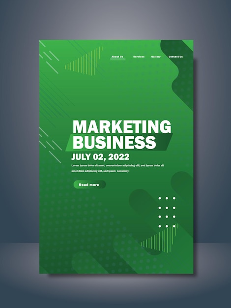 marketing business landing template