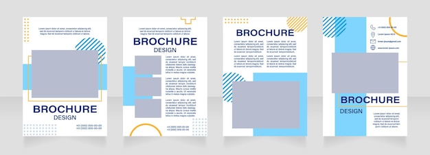 Marketing conference blank brochure layout design