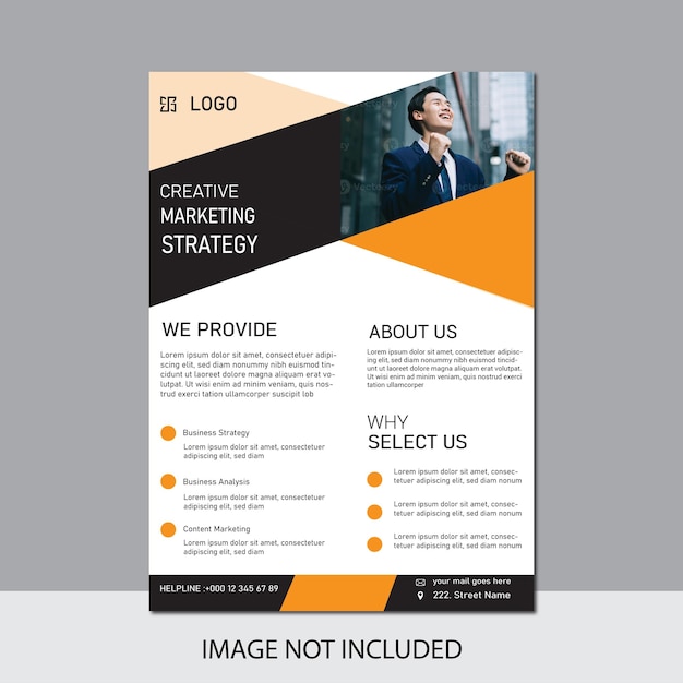 Vector marketing flyer design corporate business flyer design