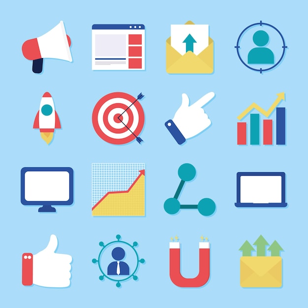 Marketing icon set