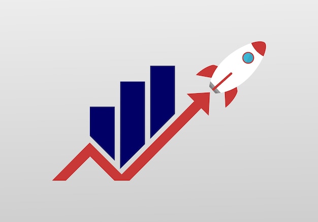 Marketing rocket logo