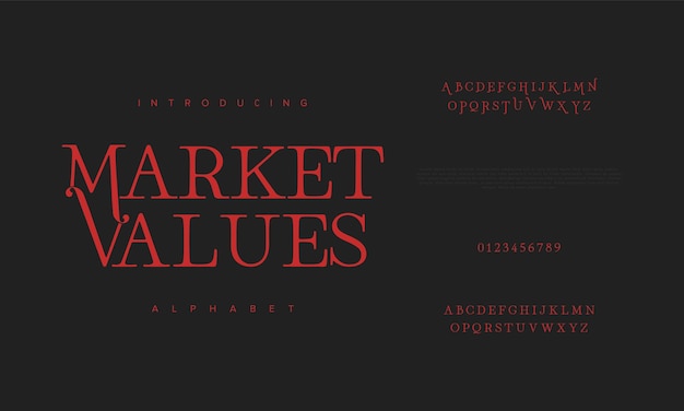 Marketvalue creative vintage alphabet font Digital abstract moslem futuristic fashion sport minimal