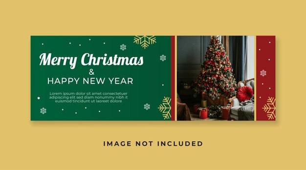 Vector marry christmas banner 02