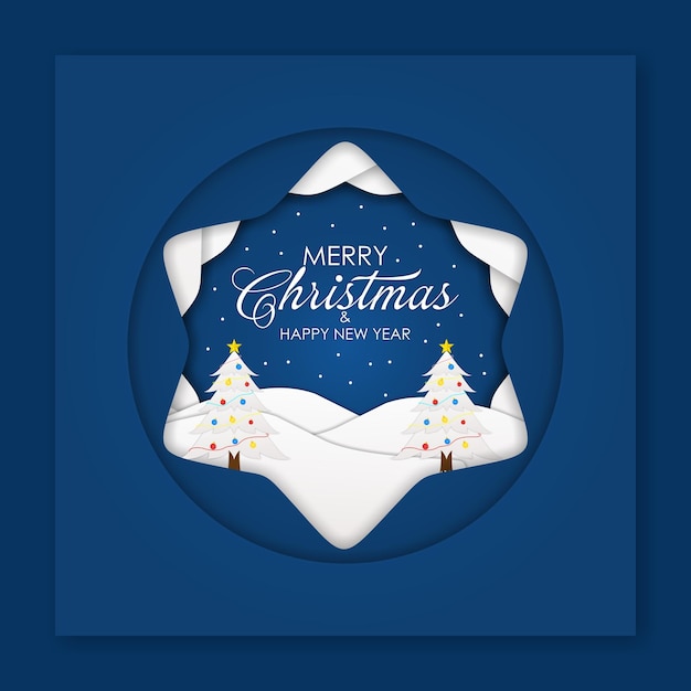 MARRY CHRISTMAS CARD AND FEED IG TAMPLATE DESIGN