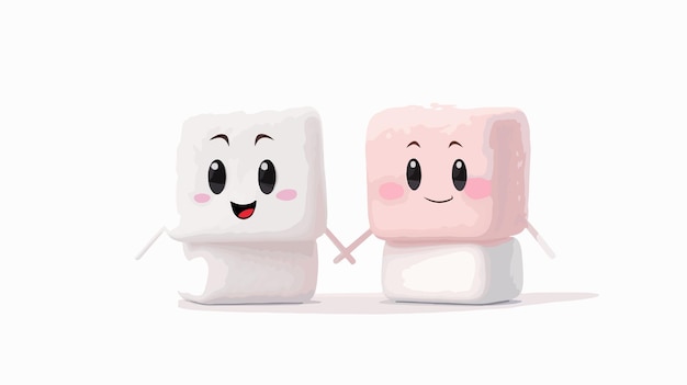 Vector marshmallow character vector wallpaper