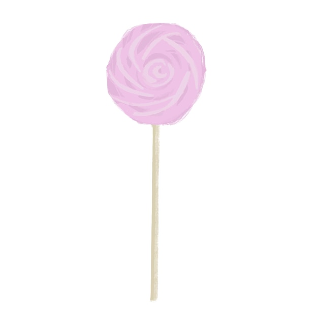 Marshmallow illustration pink color