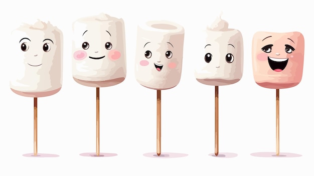 Marshmallow Vector Character Design for Creative Projects