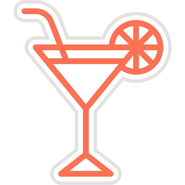 Martini Vector Icon Design Illustration