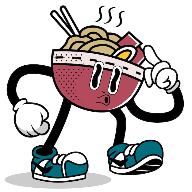 Mascor Ramen Character Cartoon