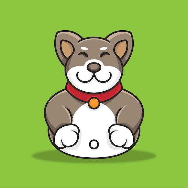 Mascot cartoon Inu Shiba Cute