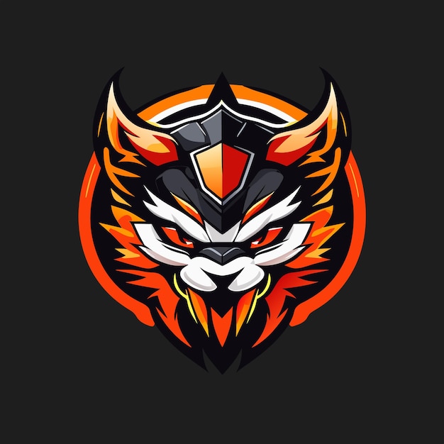 Mascot gaming logo template for esports streamer