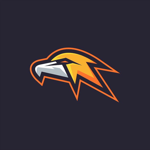 Mascot Head Eagle logo