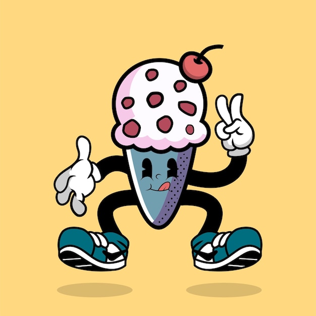 Mascot Ice Cream Character