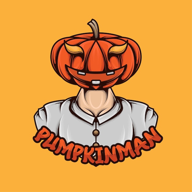 Mascot Illustration Fruit Pumpkin Cartoon