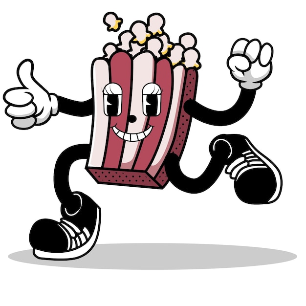 Mascot Pop Corn Character Cartoon