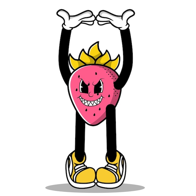 Mascot strawberry Character Cartoon