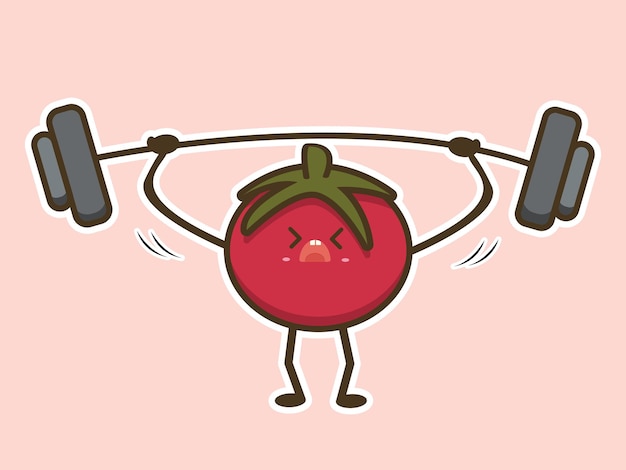 mascot tomato vector. EPS 10