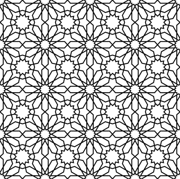 Mashrabiya arabesque arabic cnc seamless pattern