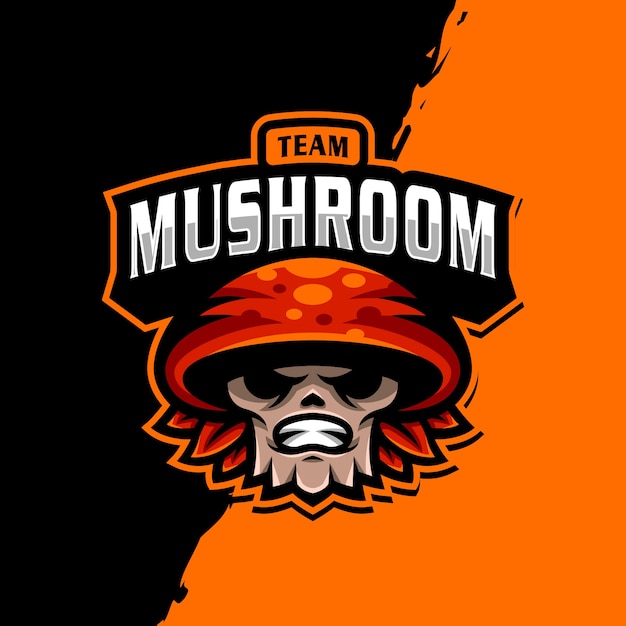 Mashroom mascot logo esport