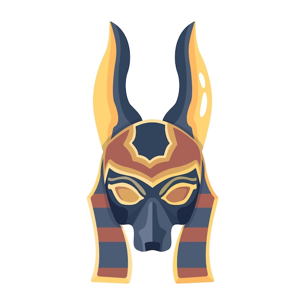 A mask with the word egyptian on it