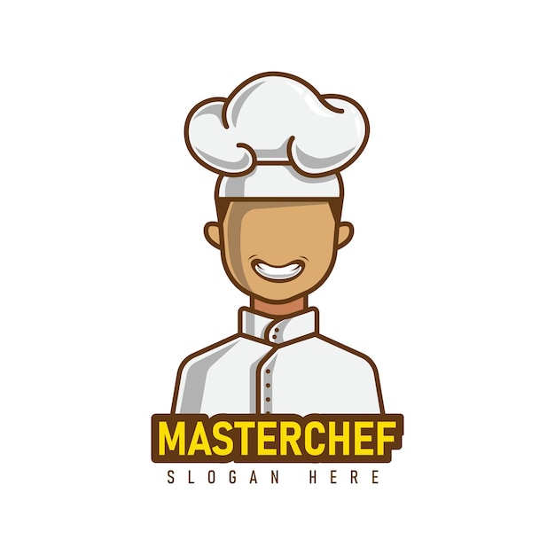 Master chef logo design template