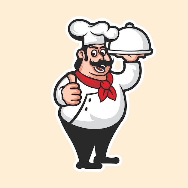 Master chef logo illustration