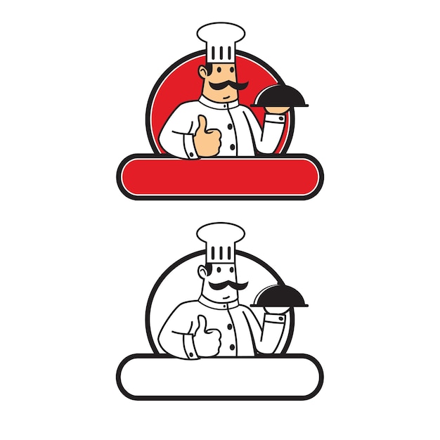 Master chef logo mascot