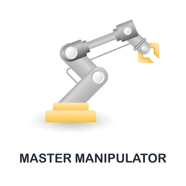 Master Manipulator icon 3d illustration from construction instruments collection Creative Master Manipulator 3d icon for web design templates infographics and more