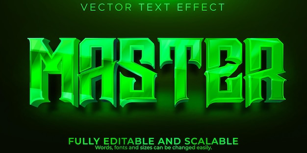 Master text effect editable japan and sensei text style