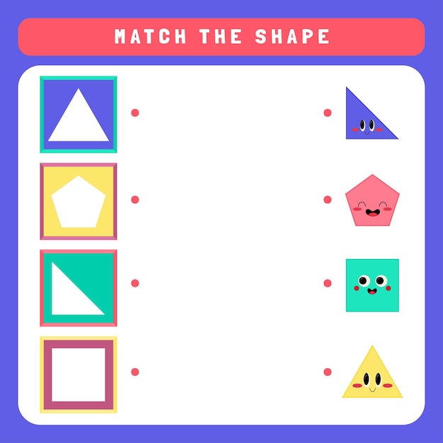 Match the shapes worksheet