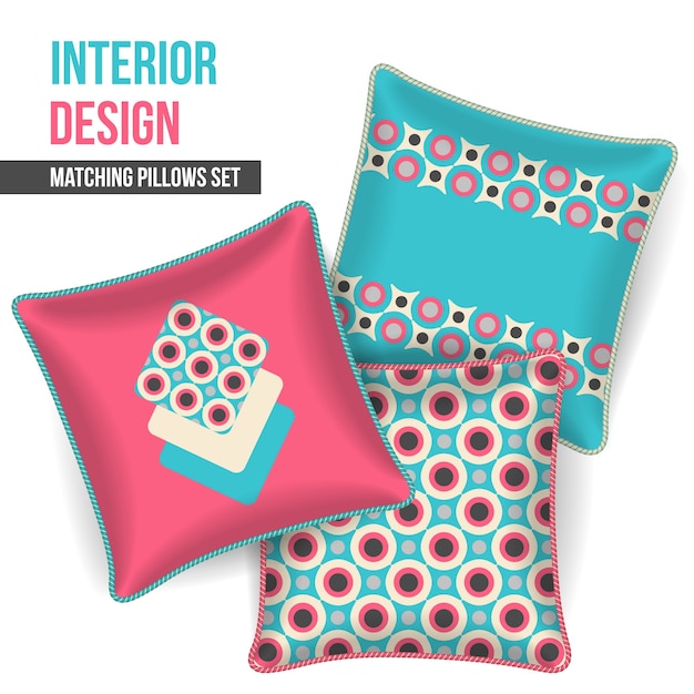 Matching pillows set