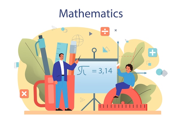 Vector math course concept