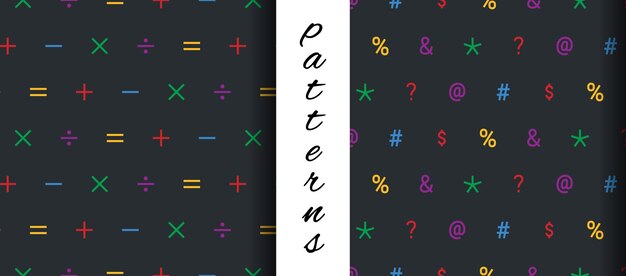 Vector math creative seamless pattern design in vector art