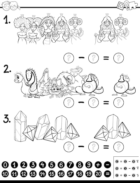 mathematical activity coloring book