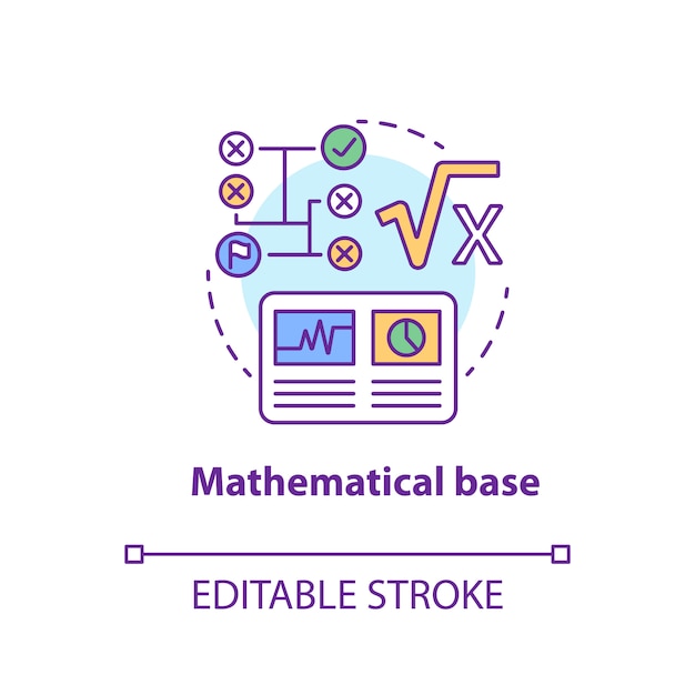 Mathematical base icon