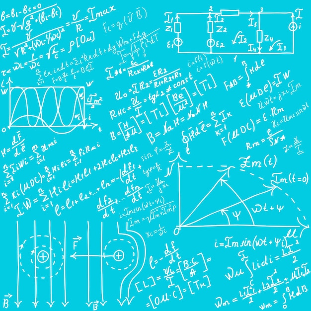 Mathematical equations and formulas illustration