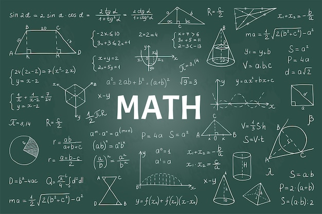 Mathematical theory formulas and equations