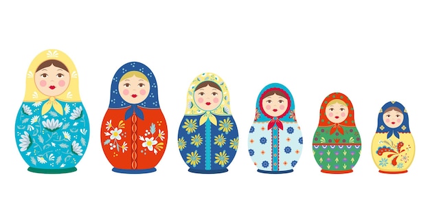 Matryoshka with tracery set