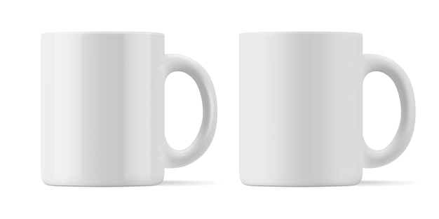 matte and glossy mug for drinks front view.