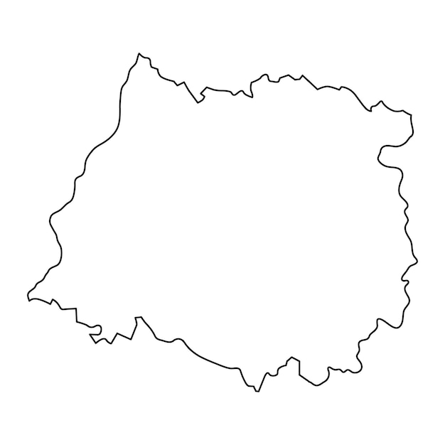 Maule region map administrative division of Chile