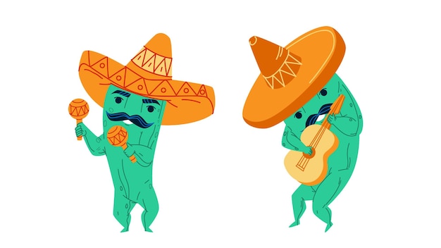 Maxican cactus vector