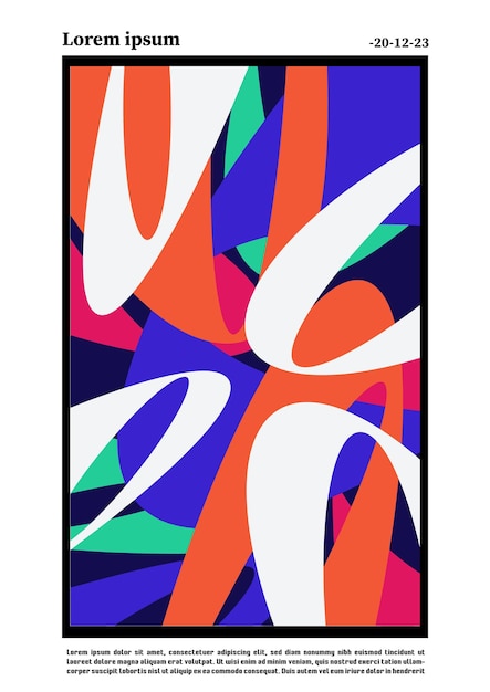 Maximalism Geomatric Shape colorful Poster Design Trends