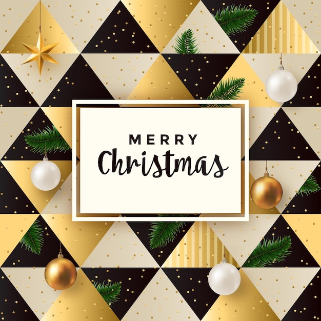 Maximalist christmas greeting card design