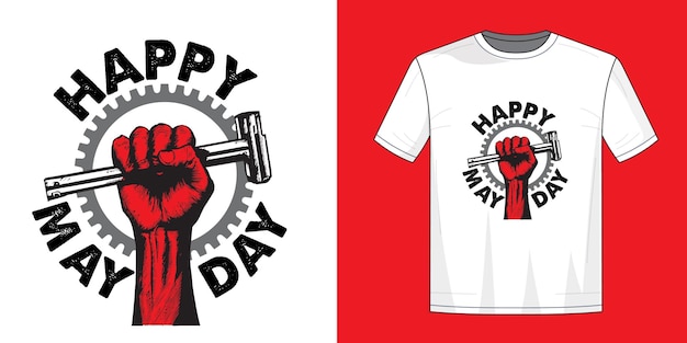 May day Tshirt design for print