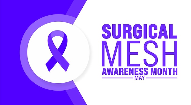 May is Surgical Mesh Awareness Month background template Holiday concept use to background banner