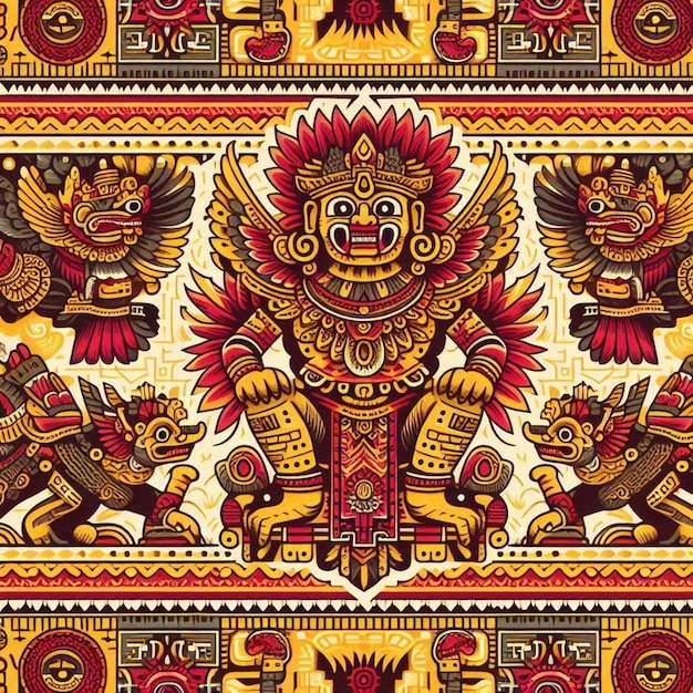 Vector mayan patterns