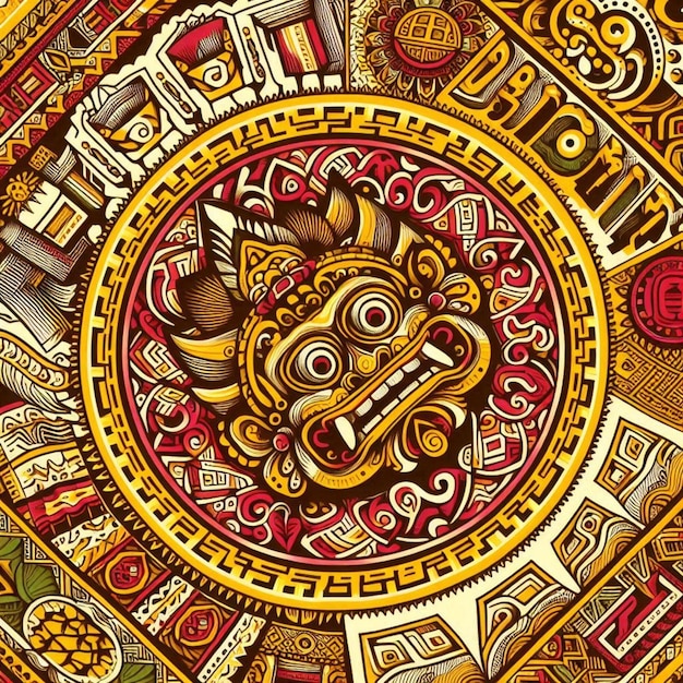 Vector mayan patterns