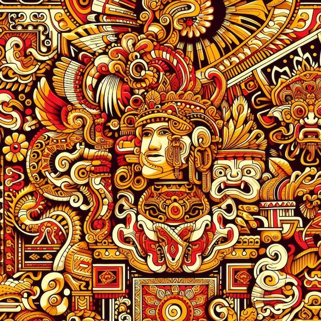 Vector mayan patterns