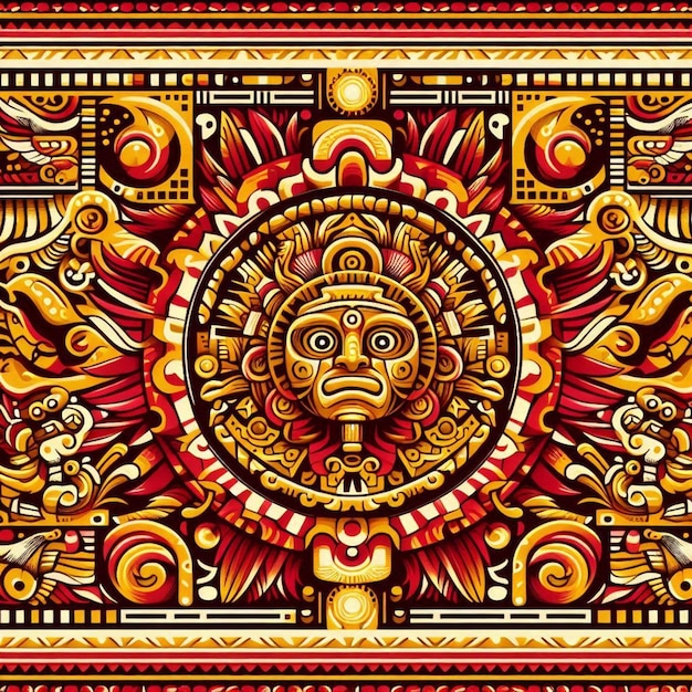 Vector mayan patterns