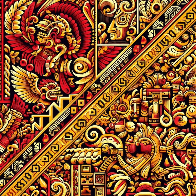 Vector mayan patterns